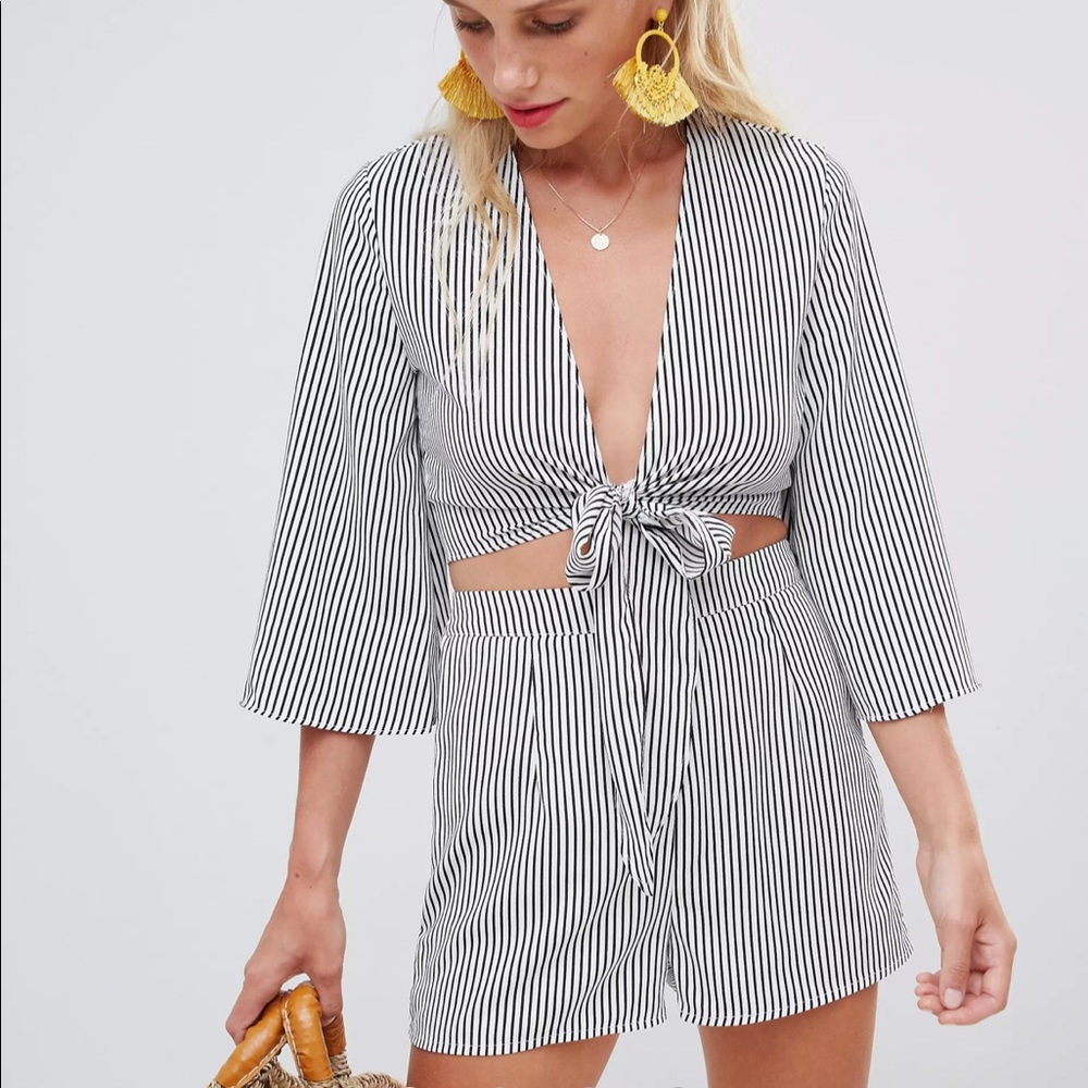 Glamorous Striped Co Ord Set